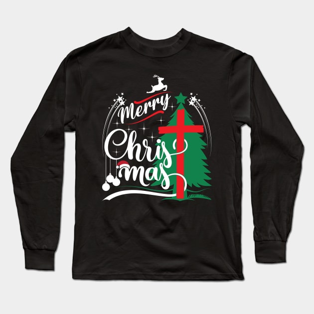 Merry Christmas Design Merry Christmas T Shirts-Christmas t-shirts funny Long Sleeve T-Shirt by GoodyBroCrafts